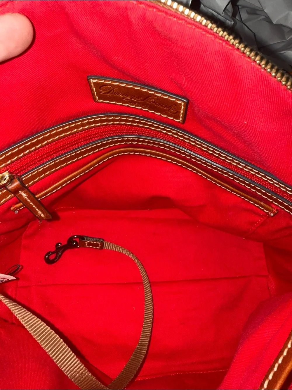 Dooney & Bourke Pebble Grain Satchel in Elephant EUC. See wallet listed too.